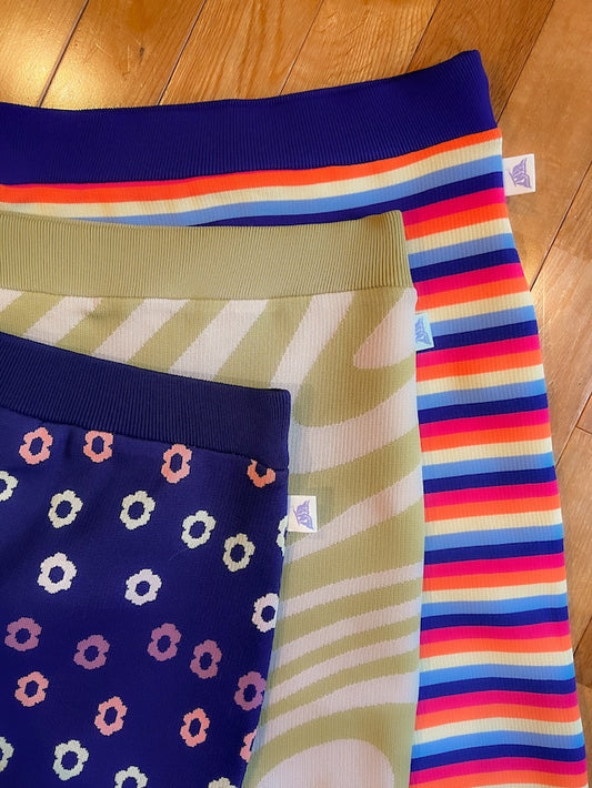 Knit Skirt | Rainbow / Stripe