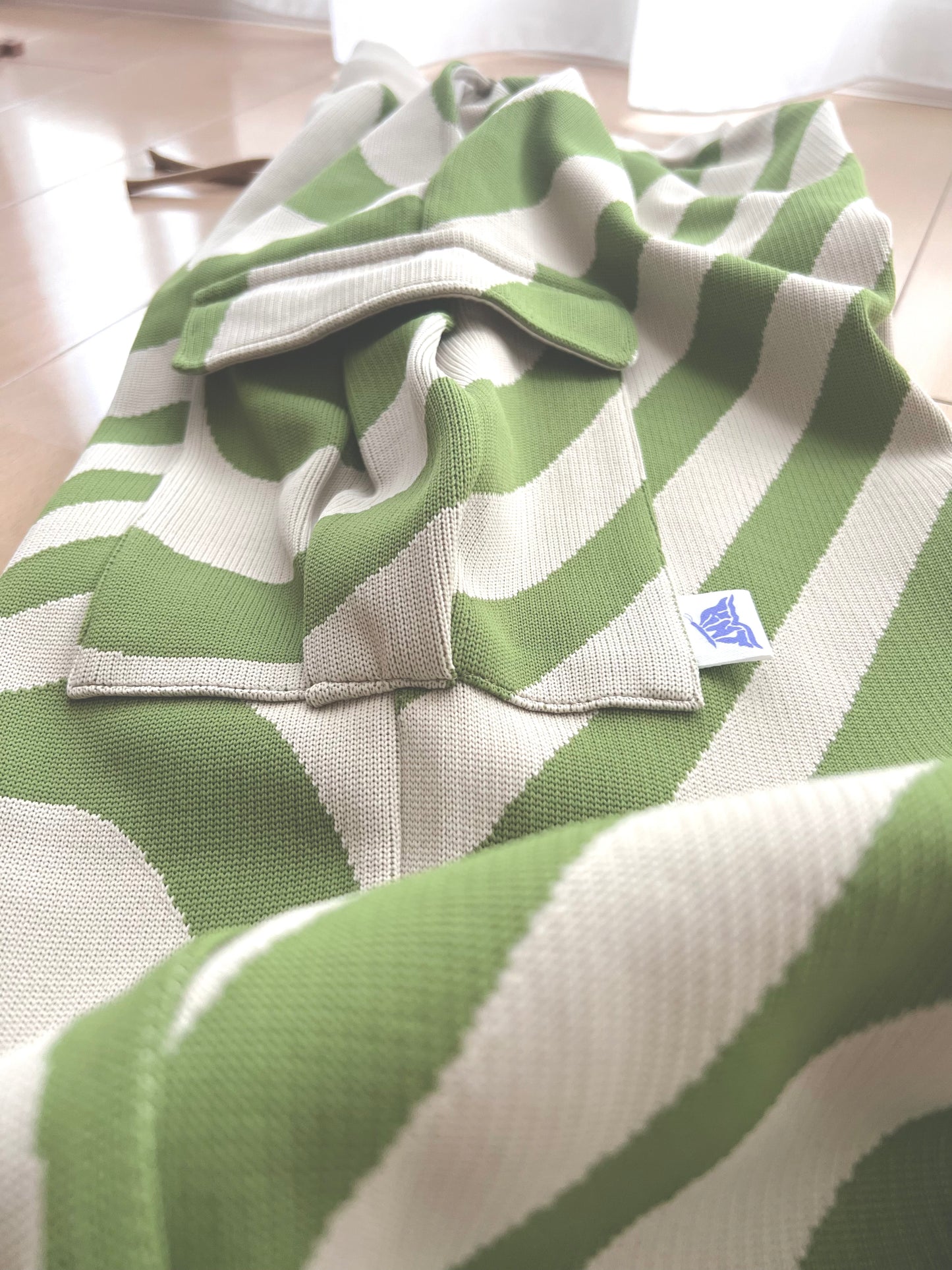 Knit Cargo Pant | Green / Waves